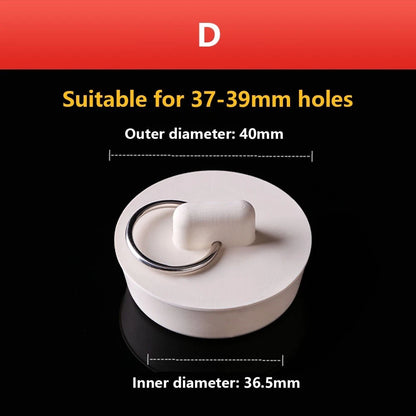 Rubber Drain Stopper for Garbage Disposals and Waste Pipes