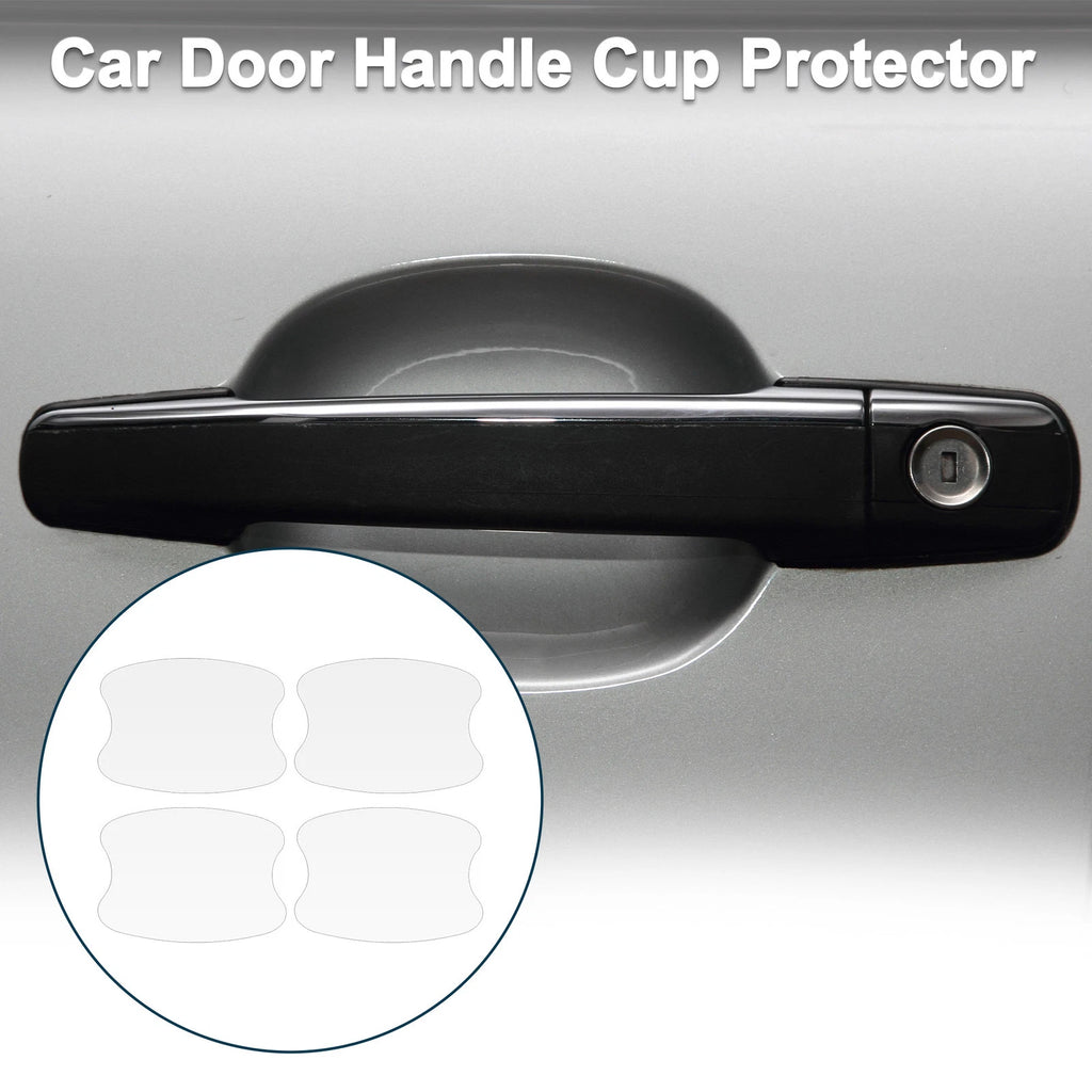 Car Door Handle Scratch Protector for Universal Vehicles (73x95mm, Matte White)