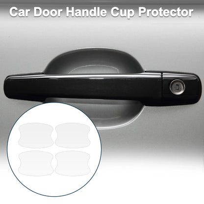 Car Door Handle Scratch Protector for Universal Vehicles (73x95mm, Matte White)