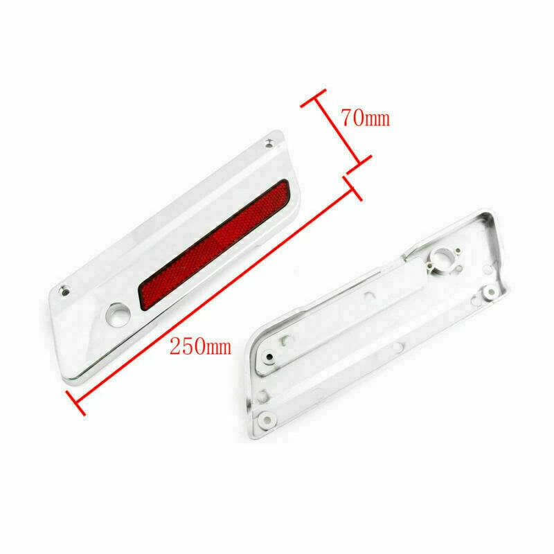 Set of 2 Saddlebag Latch Plates for Touring Models (1993–2013) CHR T9