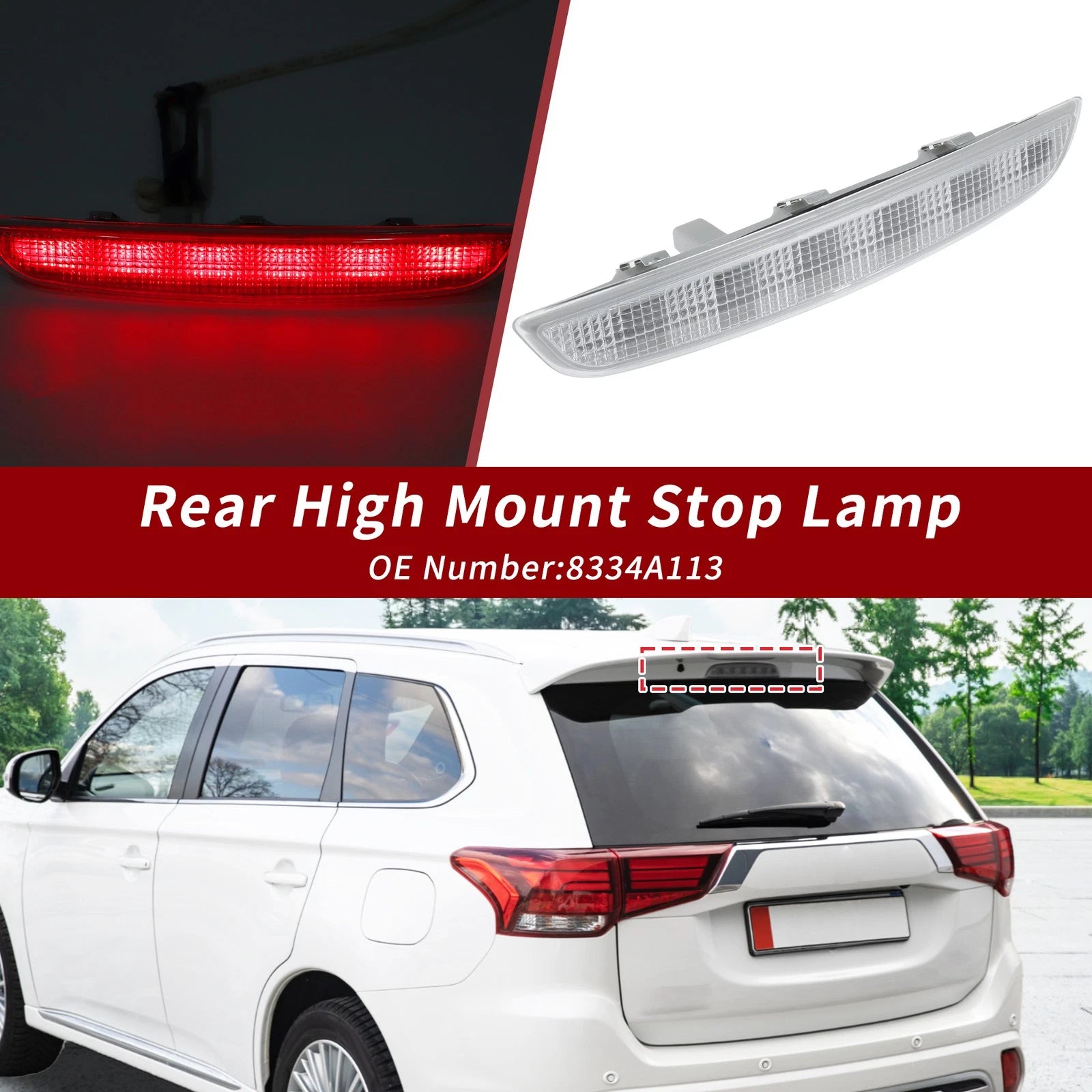 LED Third Brake Light Lamp for Mitsubishi Outlander (2013–2016) 8334A113