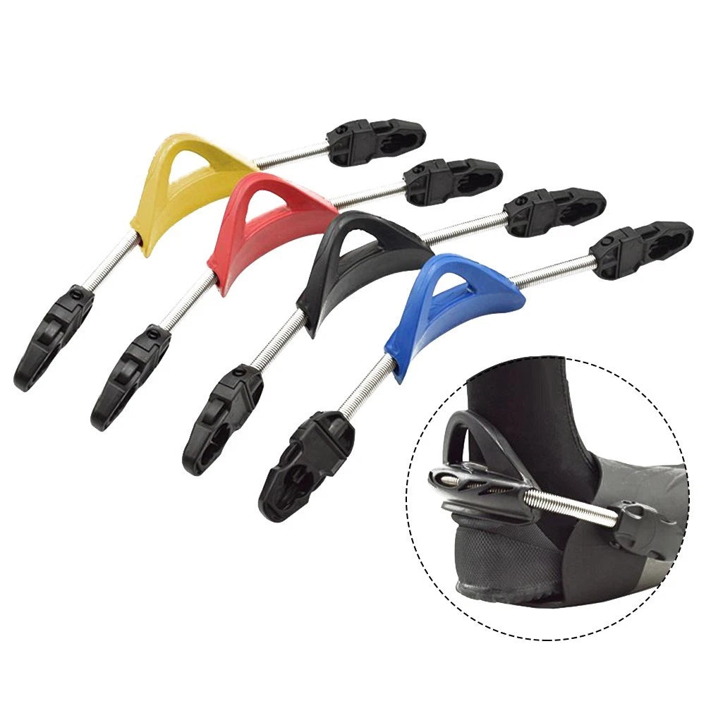 2X Underwater Diving Fin Straps with Non-Slip Spring Mechanism