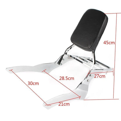 Passenger Backrest Sissy Bar w/ Luggage Rack for Yamaha Vstar 400 (1998–2014)