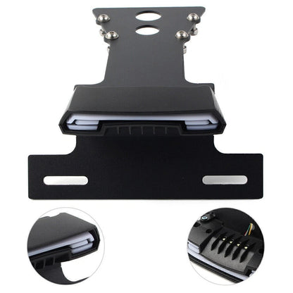 License Plate Holder Frame Mounting Bracket with LED Light for Yamaha XSR900 (2014–2021)
