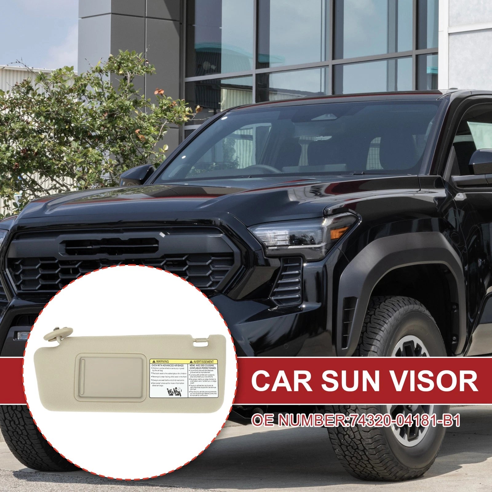 Car Sun Visor Replacement for Toyota Tacoma 2005–2011 Left Driver Side