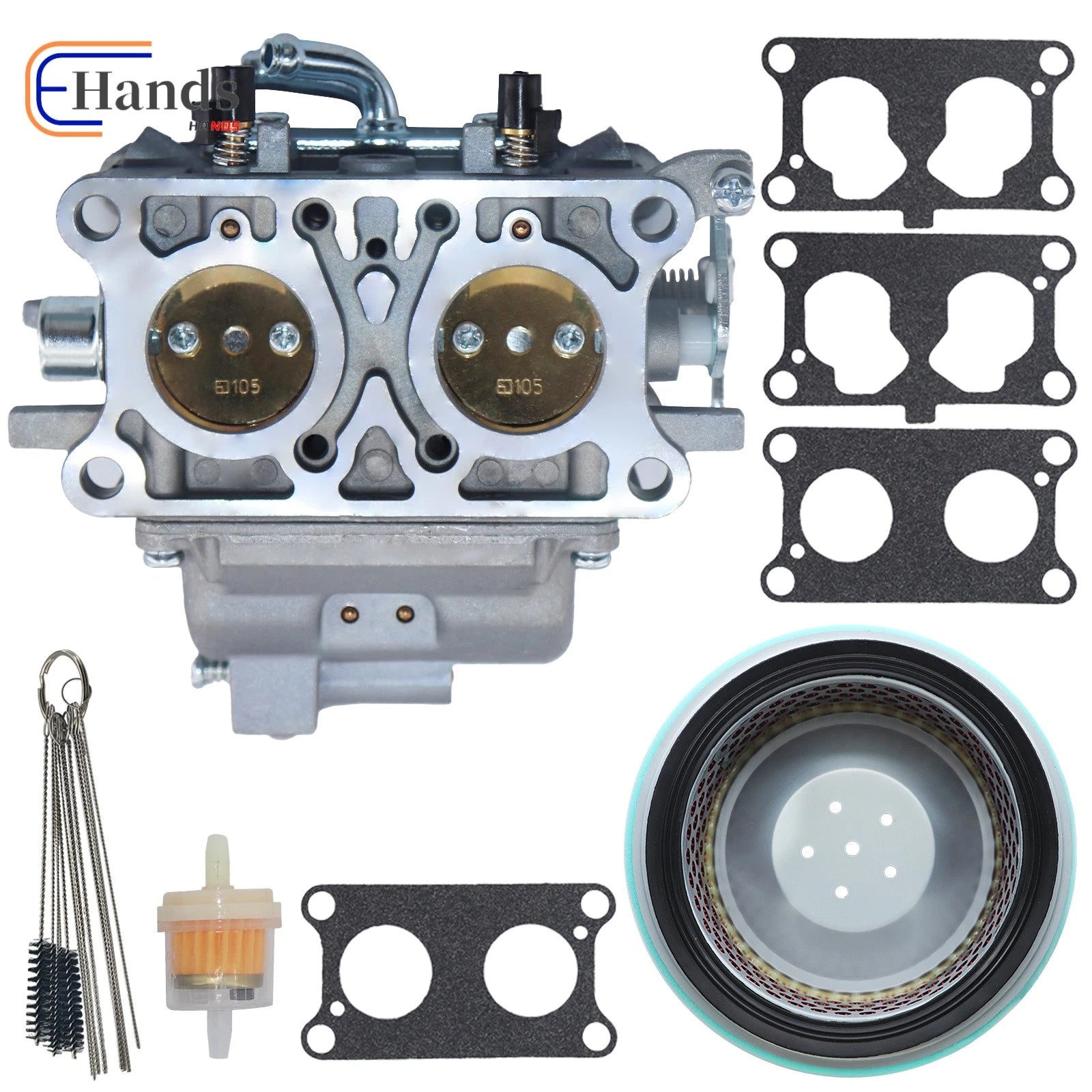 4-Stroke Carburetor + Air Filter for Kawasaki FD750D 15003-2795 15004-1047