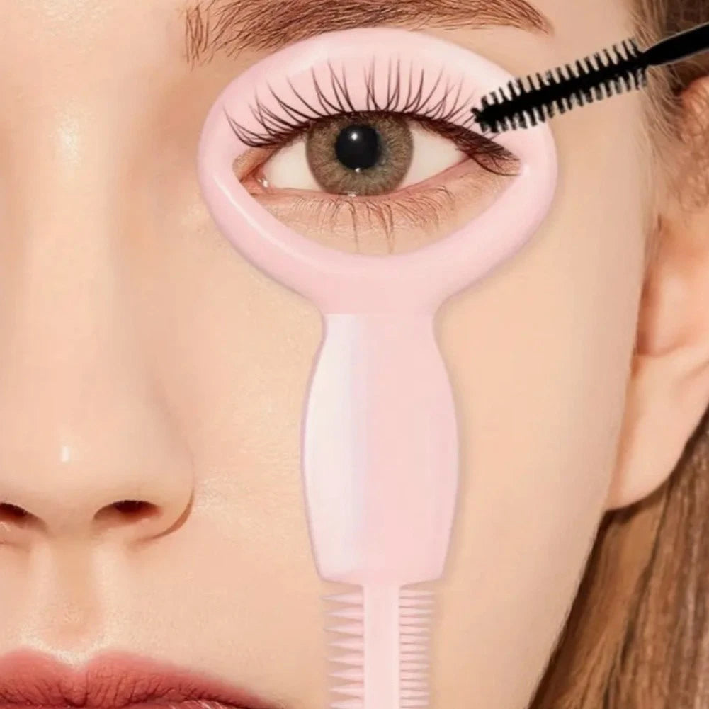 2X Eye Makeup Set: Mascara Shield, Eyeliner Template, Eyelash Comb