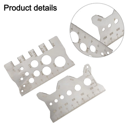 2X Screw Thread Pitch Gauge Ruler for Accurate Results
