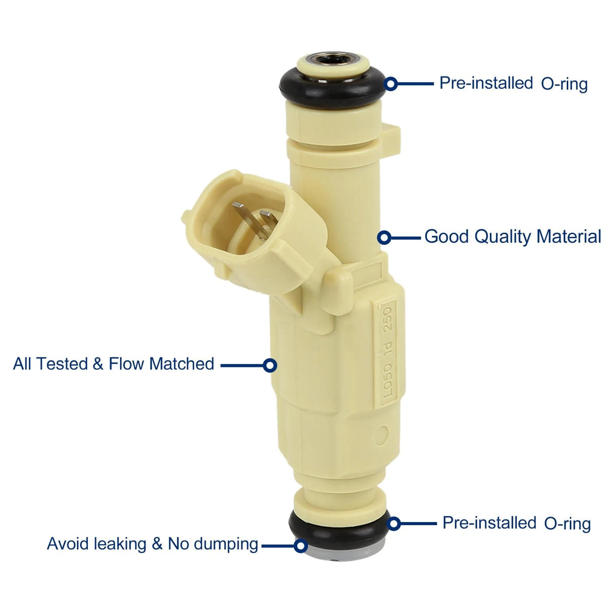 Fuel Injector 4pc Replacement for Hyundai Tucson Kia Forte Koup (2011–2013)