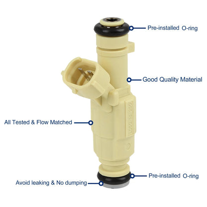 Fuel Injector 4pc Replacement for Hyundai Tucson Kia Forte Koup (2011–2013)