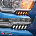 2X LED DRL Daytime Running Light Headlight with Blinker for Toyota Tacoma (2016–2022)