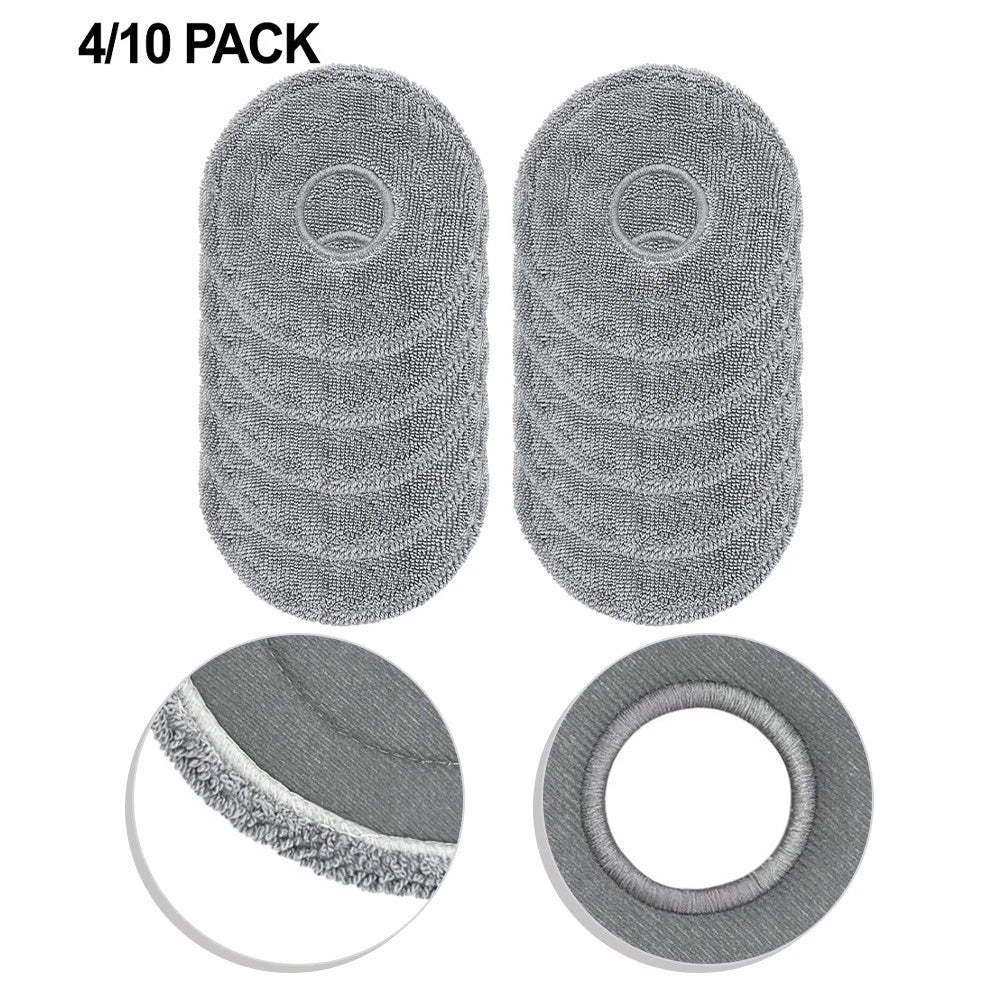 Set of 4 Microfiber Mop Cloths for Roborock S9 MaxV Slim Z70