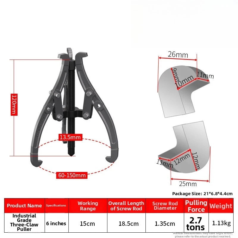 2X 3 Prong Convertible Bearing Puller Set for Hub Gear Removal