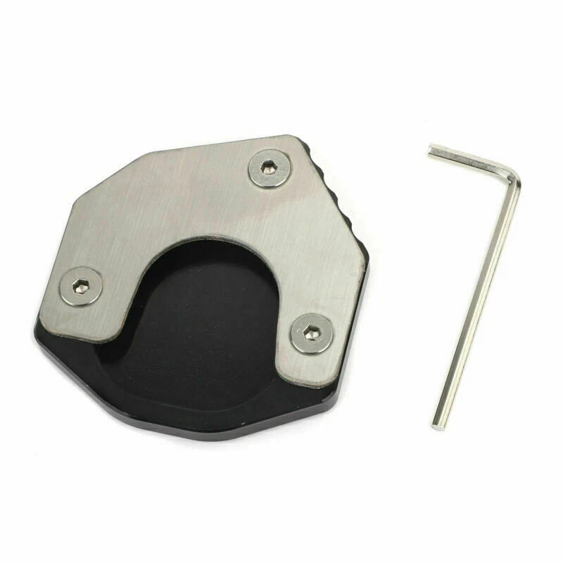 Kickstand Sidestand Enlarger Plate Pad for Suzuki DRZ400S/E SM (2000–2023) Black