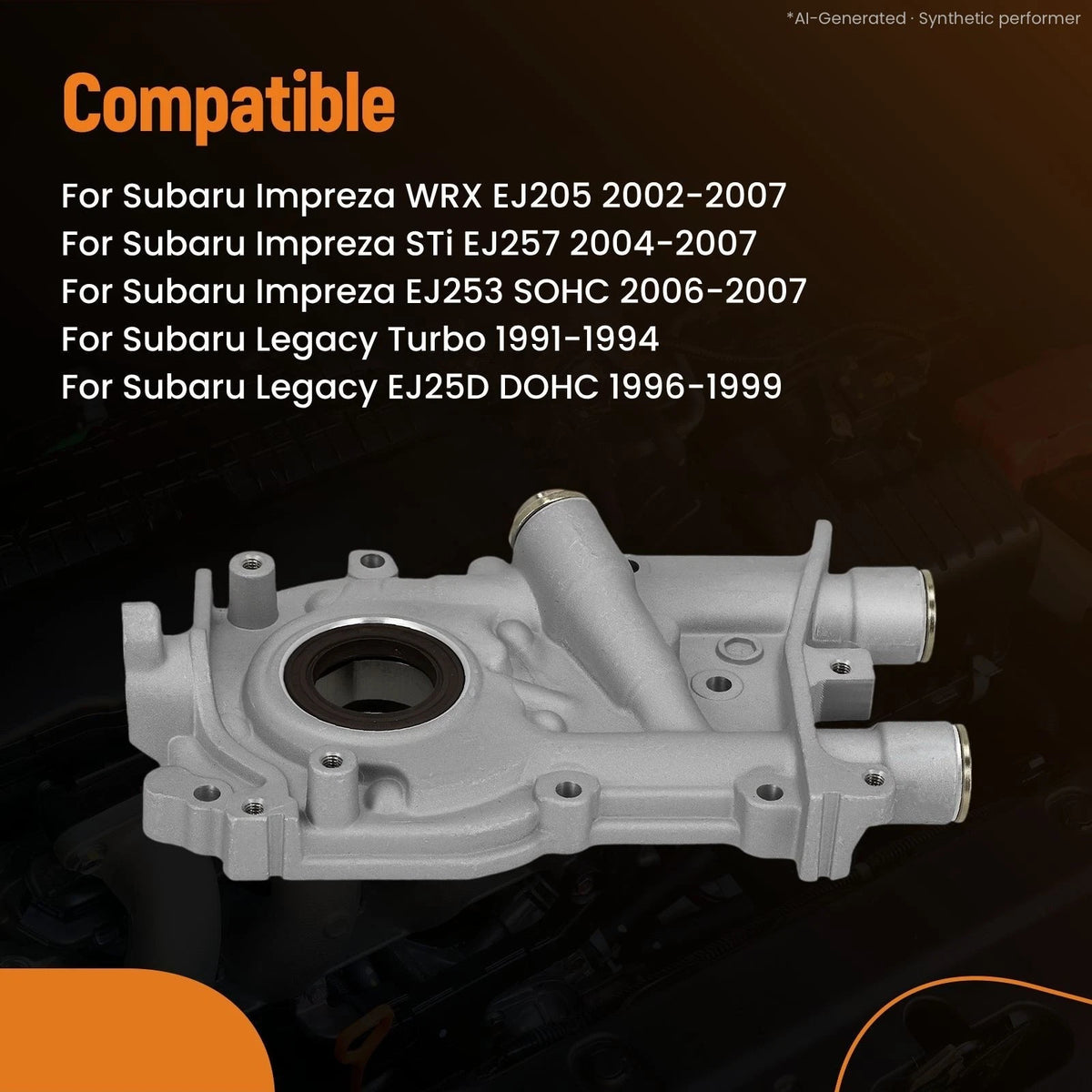 Aluminum Engine Oil Pump for Subaru Impreza (2006–2007) 15010AA360