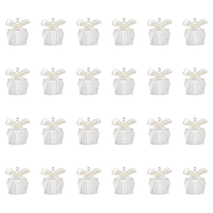 Vertical Ribbed Transparent Plastic Box for Wedding Candy Storage