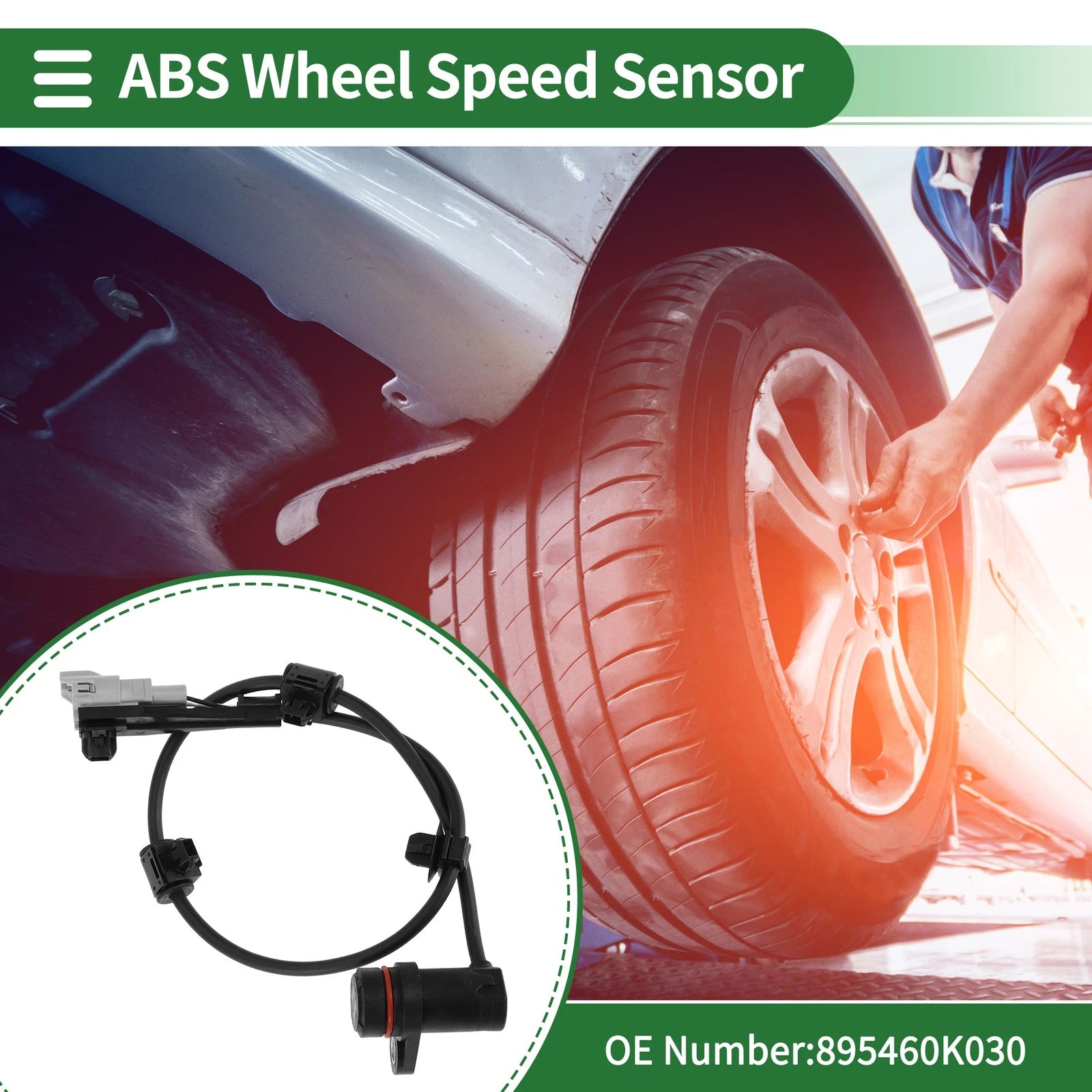 ABS Wheel Speed Sensor Rear Left Replacement for Toyota Innova (2010–2015)