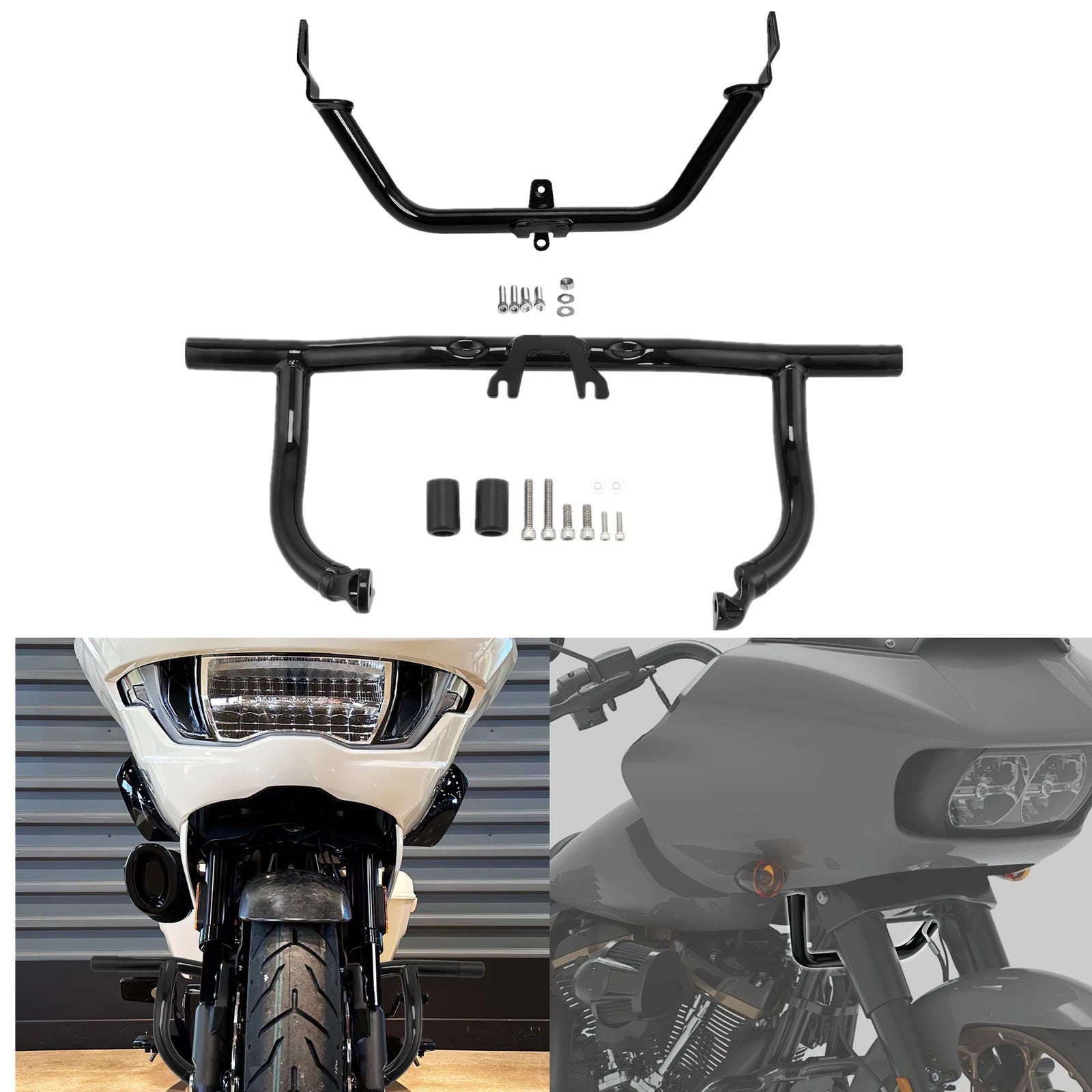 Engine Guard Crash Bar Fairing Mount Bracket for Harley Road Glide (2015–2023)