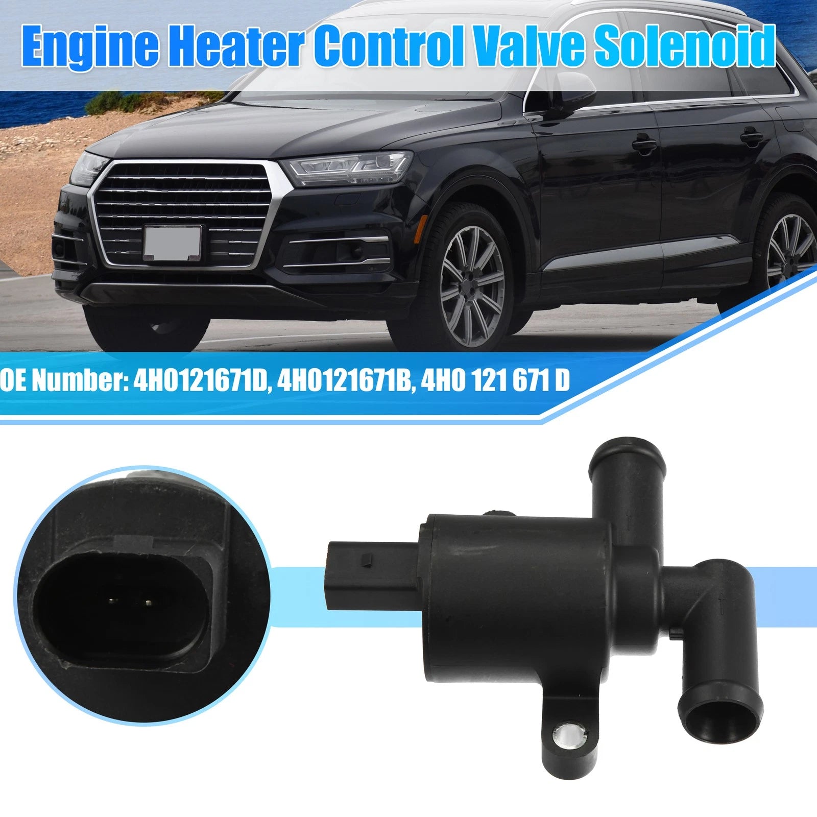 Engine Heater Control Valve Solenoid Replacement for Audi Q7 (2011–2016)