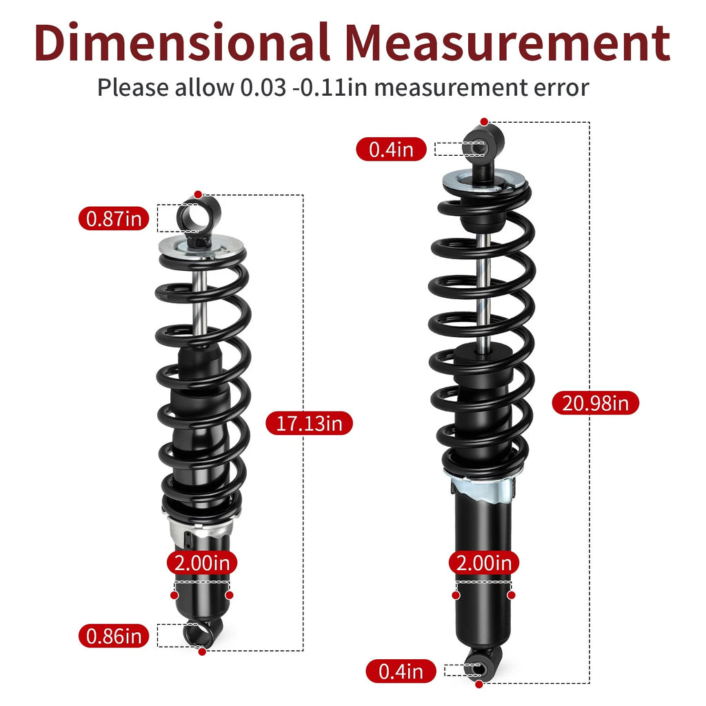 Front Rear Shocks Absorbers for Polaris Sportsman 850 (2011–2025) 7043463 7043464