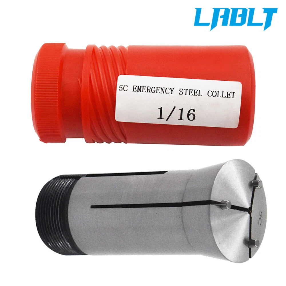 Precision Emergency Steel Collet 1/16" for Lathe & Fixtures (LABLT 5C)