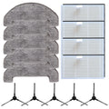 Side Brush and Filter Mop Cloth Kit for BPMIO B15 B15 Plus (Compatible)