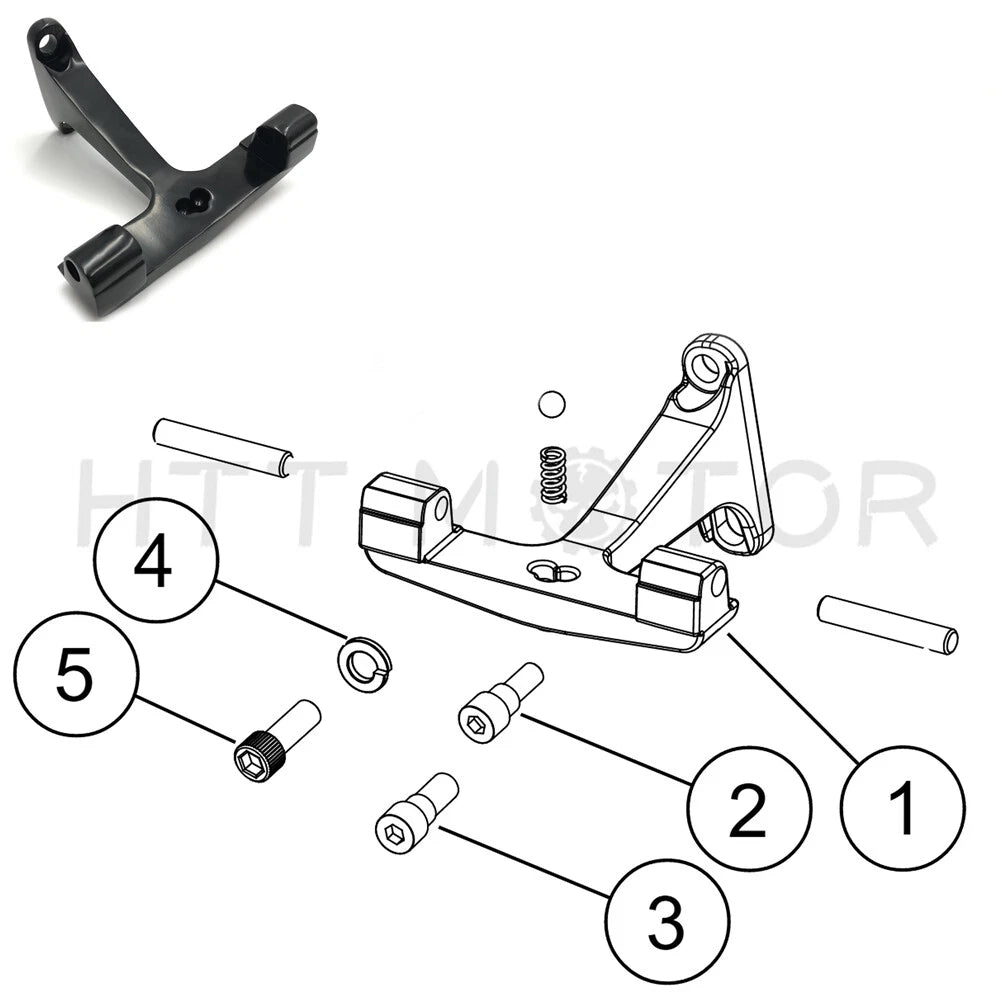 Passenger Footboard Mounting Bracket for Harley Touring Trike (1993–2019)