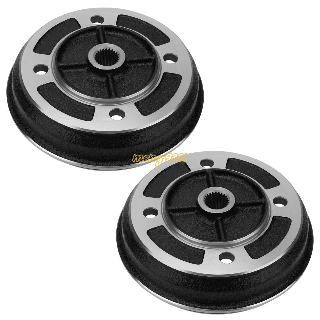 2X Front Wheel Brake Drums for Kawasaki Mule 2520 (1993–2000)