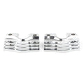 Finned Slotted Head Bolt Spark Plug Covers for Harley Touring (Chrome)
