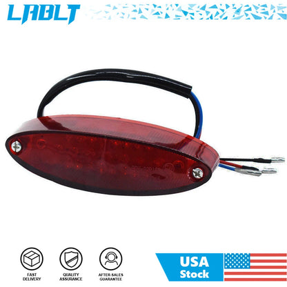 LED Motorcycle Brake Stop Running Tail Light for Universal Dirt Bike (12V)