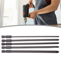 Set of 5 Screwdriver Bits 1/4 Inch for Cross Screwdriver PH1 PH2
