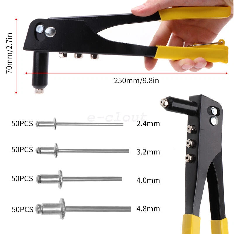 Riveter Set for Heavy Duty Applications (200 Pcs)
