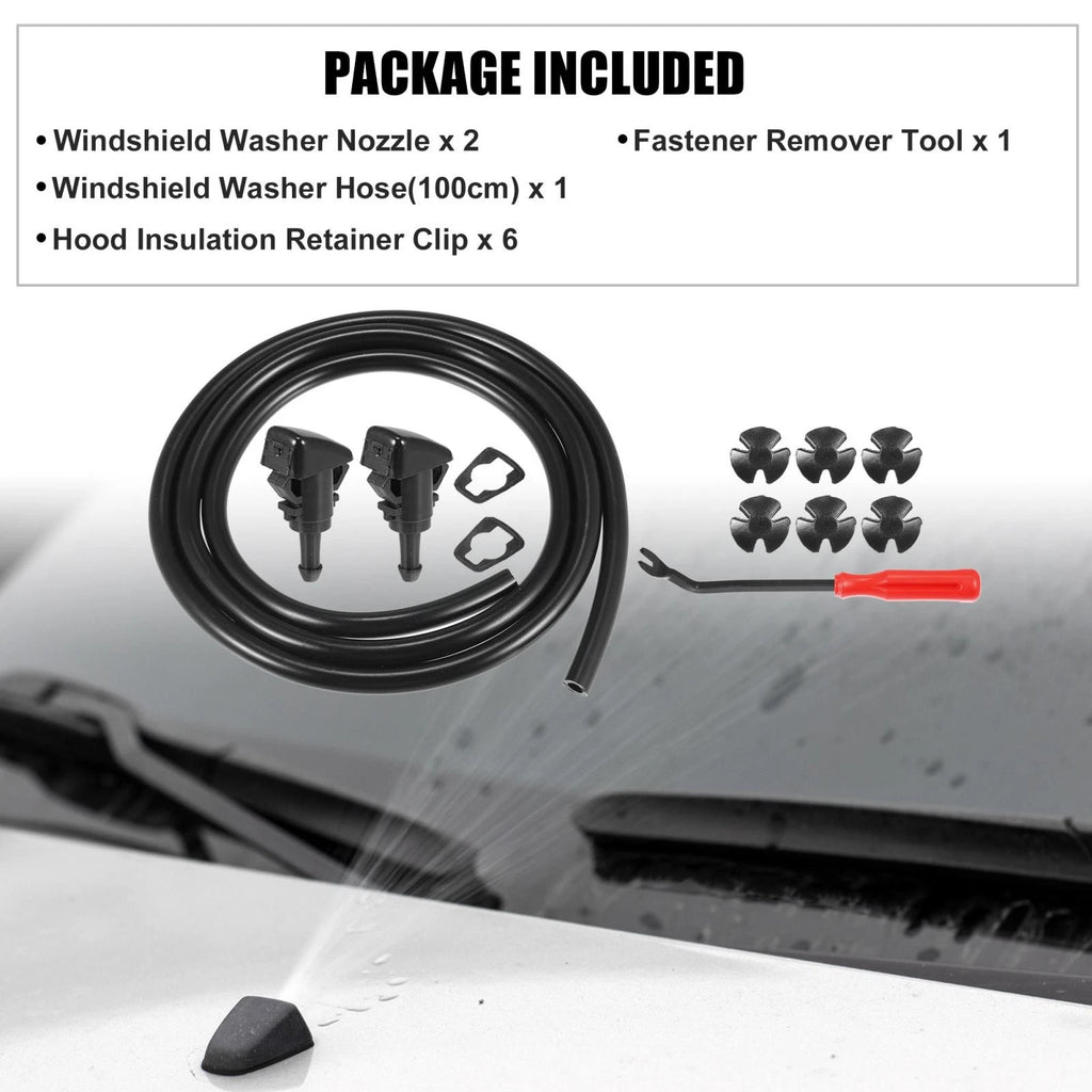 Front Windshield Washer Nozzle Kit Replacement for Chrysler 300C (2004–2010)