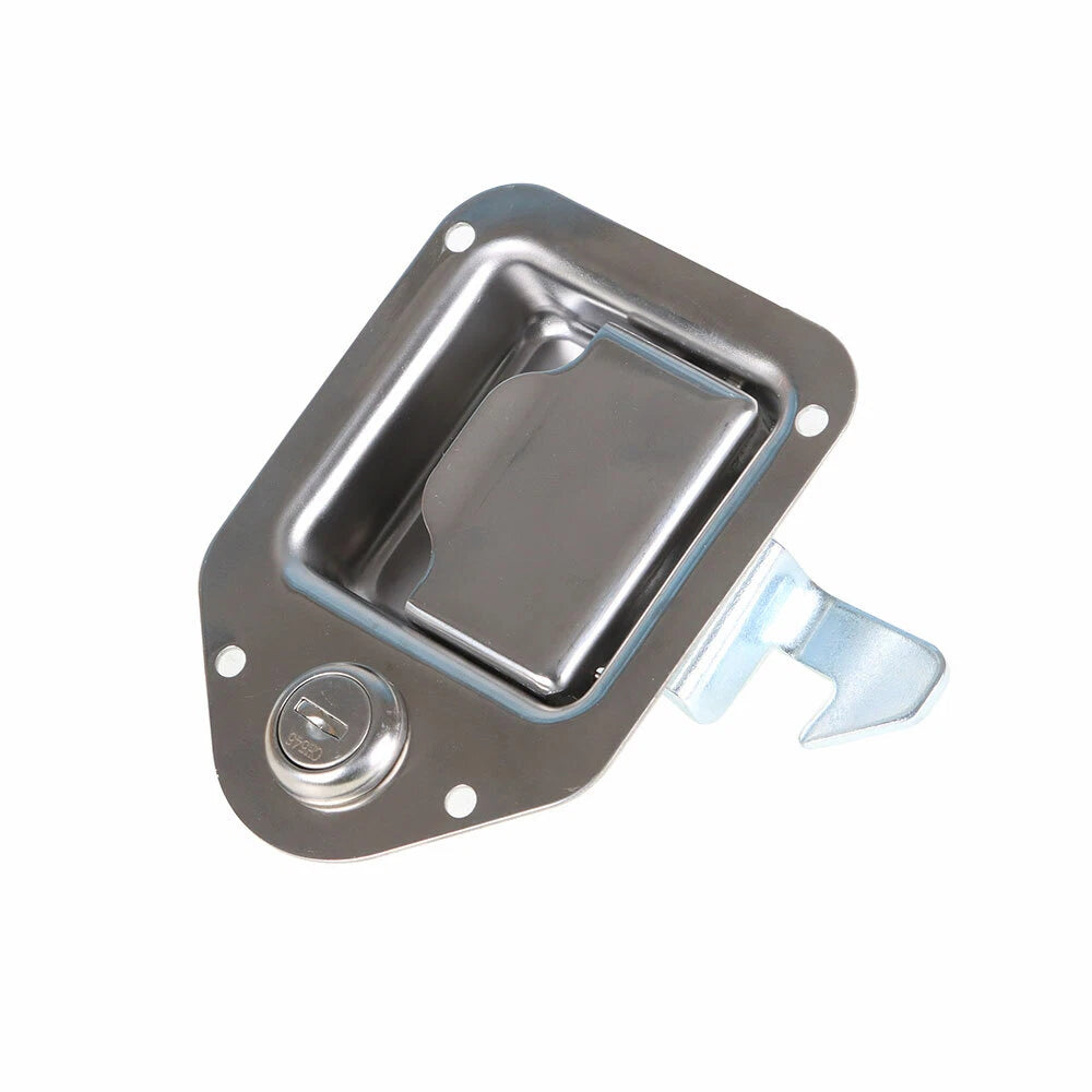 2X Stainless Door Lock Latch for Trailer Toolbox RV (4-3/8" x 3-1/4")