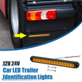 Trailer Identification LED Turn Signal Tail Light Yellow for Toyota (2010–2020)