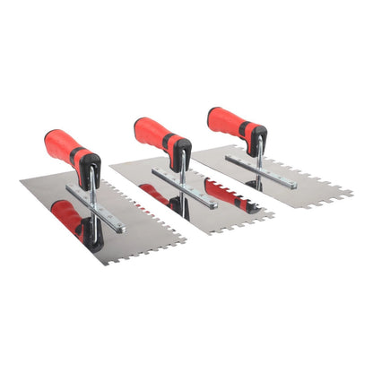 3 PC Notched Trowel Set for Tile Installation