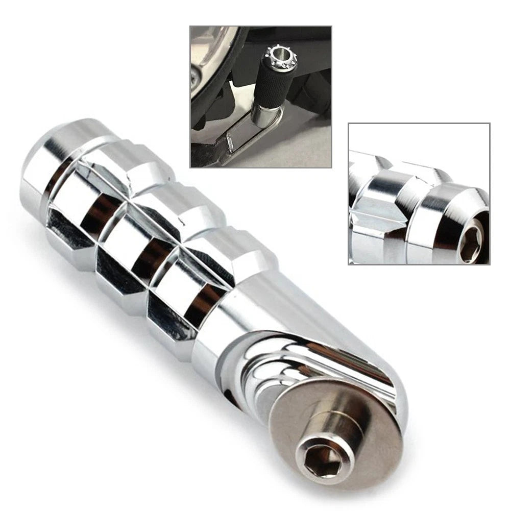 Chrome Stand Kickstand Extension for Harley Dyna Street Bob FXDB (2007–2017)