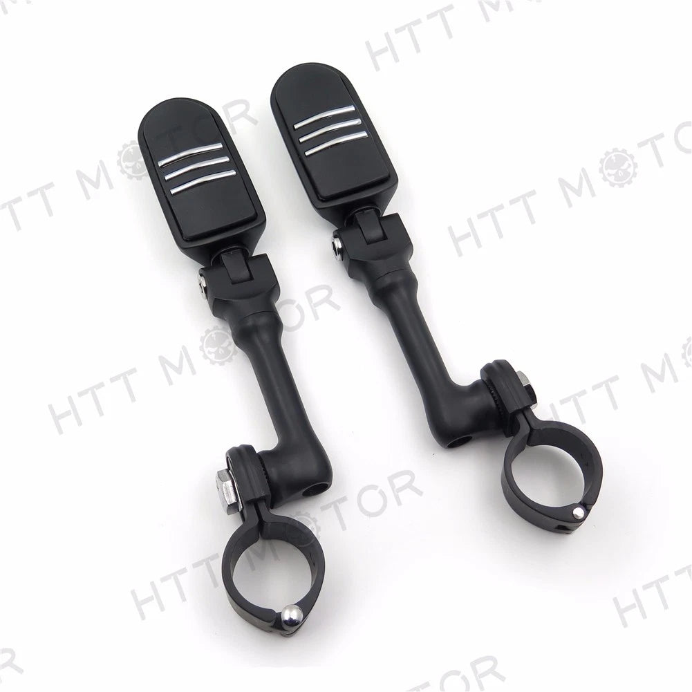 Adjustable Foot Peg for Triumph Rocket & Yamaha (1.5", Black)