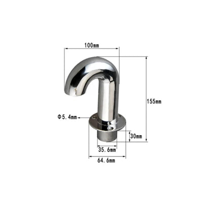 35mm Gooseneck Vent Pipe for Marine Use (316 Stainless Steel)