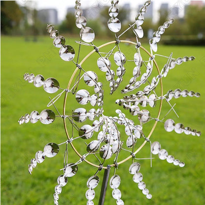 Wind Powered Kinetic Windmill Sculpture for Garden (98cm)