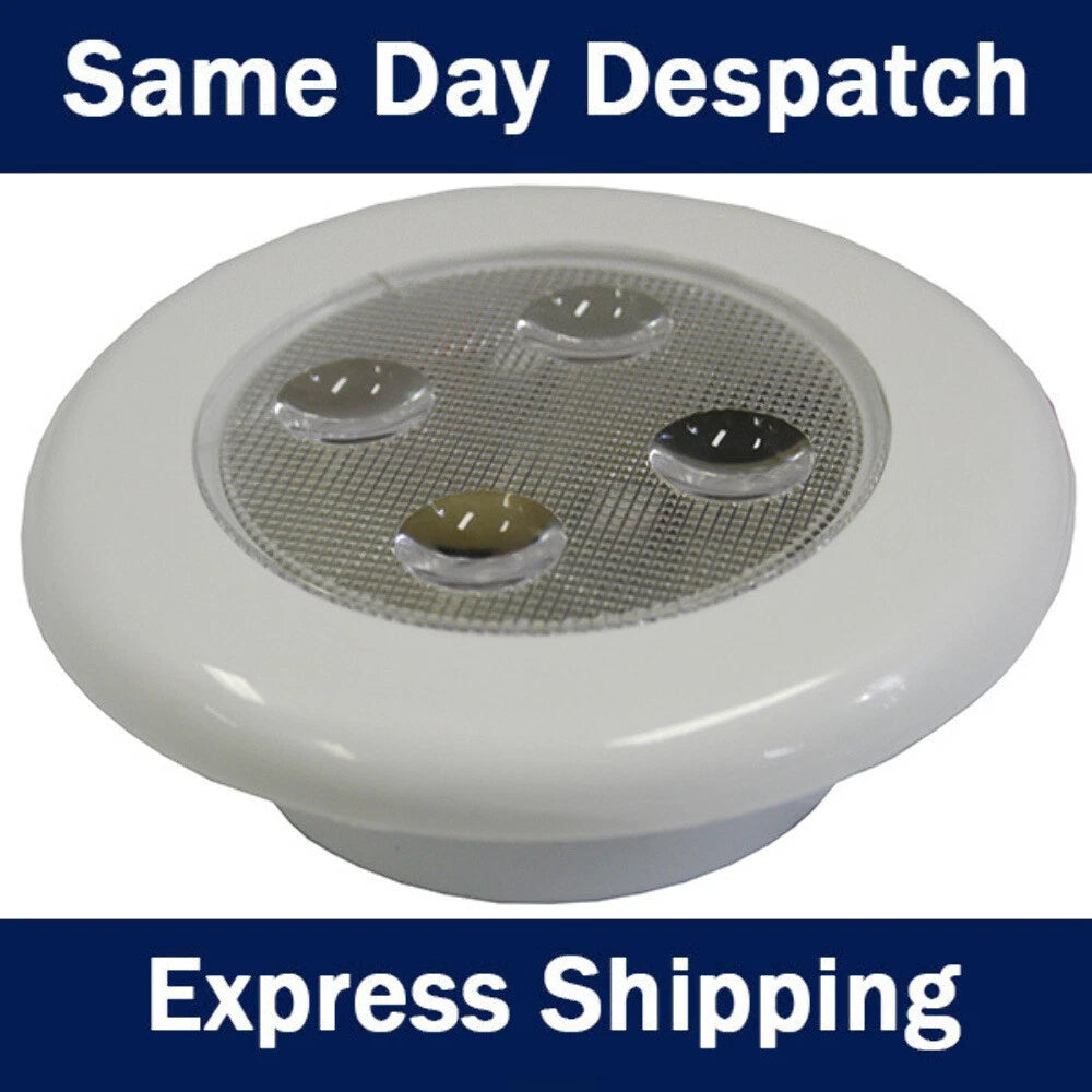 4 LED Waterproof Compact Cockpit Courtesy Light for Boat Caravan (12/24 Volt)