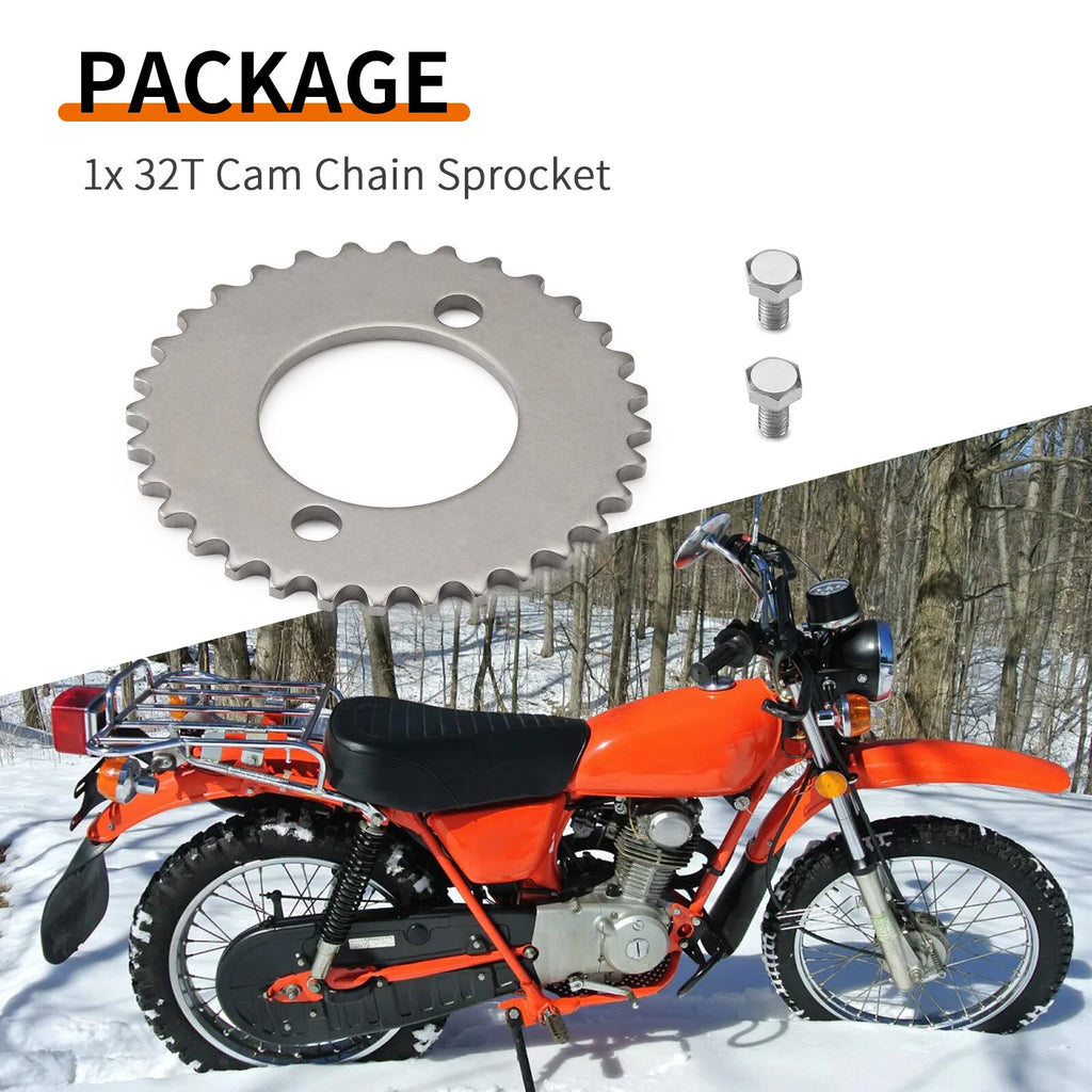 Cam Chain Sprocket for Honda ATC CB CL CT TLR SL TL TRX XL XR (100-200)