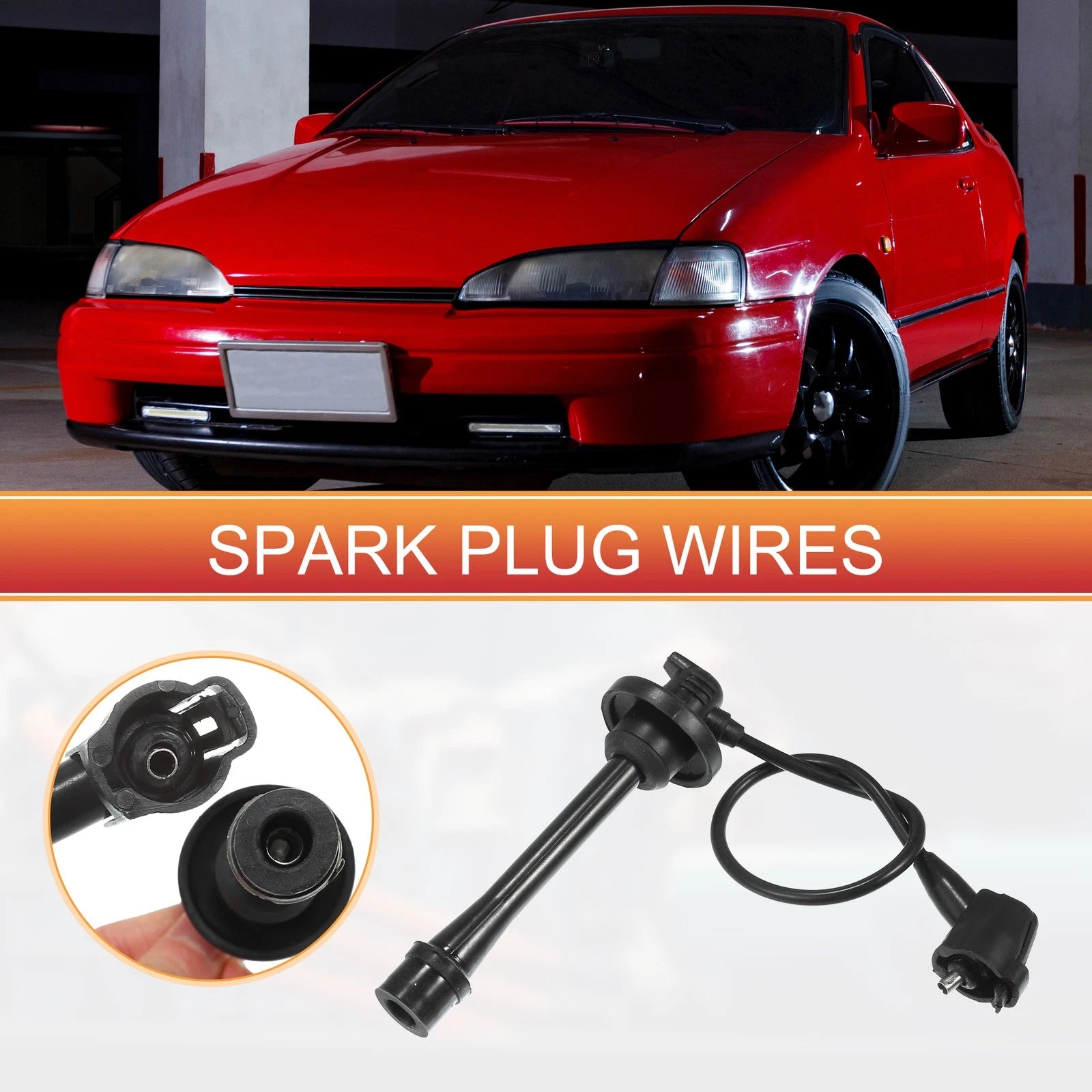 3pc Spark Plug Wire Ignition Coil Cable Replacement for Toyota (2001–2007)