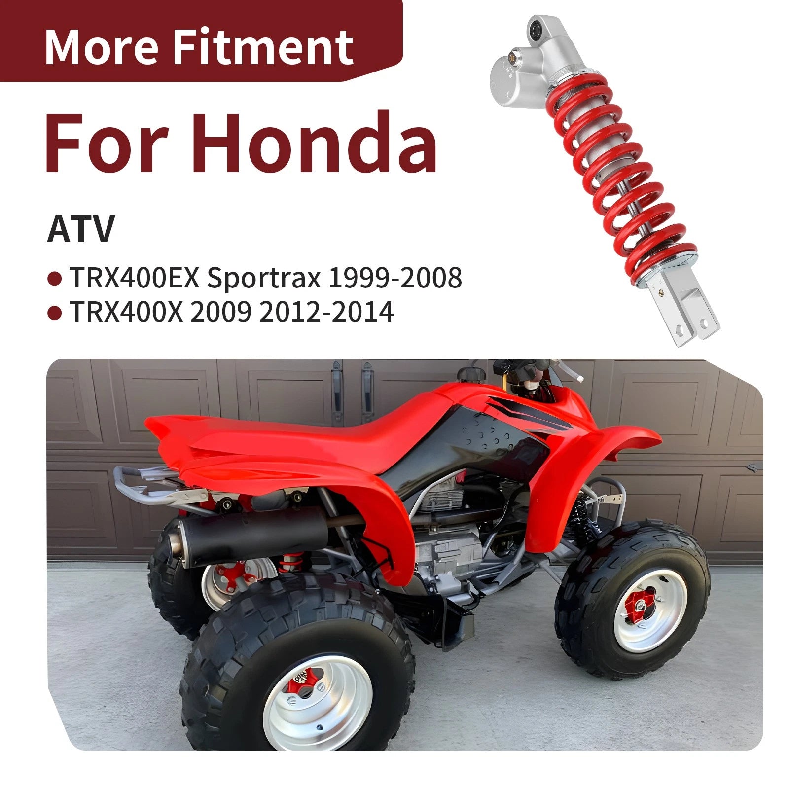 Rear Shock Absorber for Honda Sportrax 400 TRX400EX 1999–2008 52400-HN1-A41