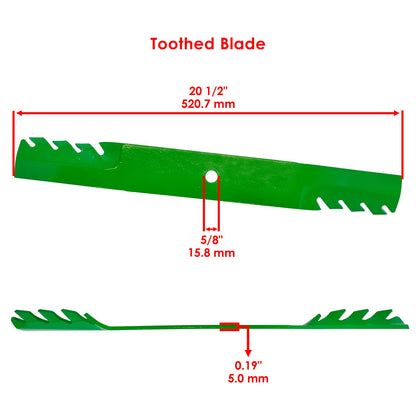 Deck Gator Blades with Bolts for Bad Boy Pup and Lightning (2009–2011)