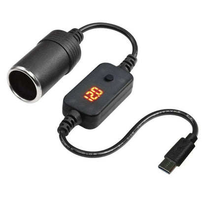 USB C to 12V Car Cigarette Lighter Adapter for Radar Detector
