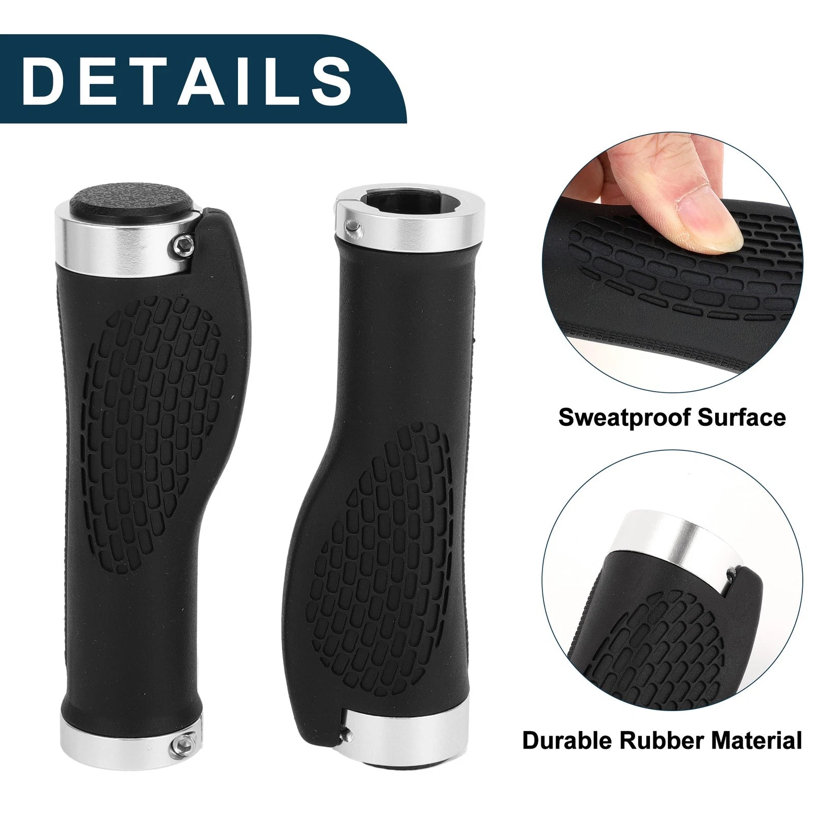 Bike Handlebar Grip Covers 125mm Soft MTB End Protector for Universal Set