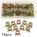 75pcs Spring Clip Hose Pipe Clamps for Motorcycle (6-10mm)