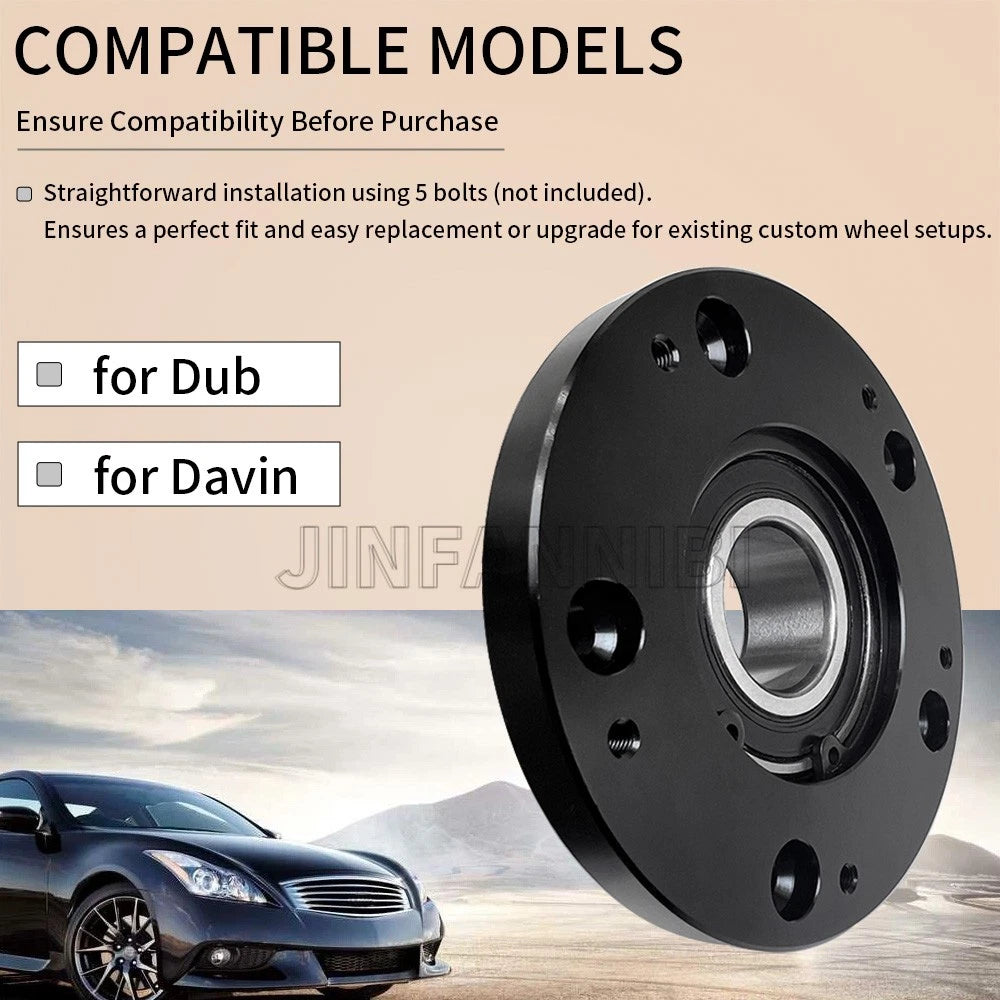 4X Wheel Hub Bearing Carriage Assembly for Dub Davin Spinners (N/A)
