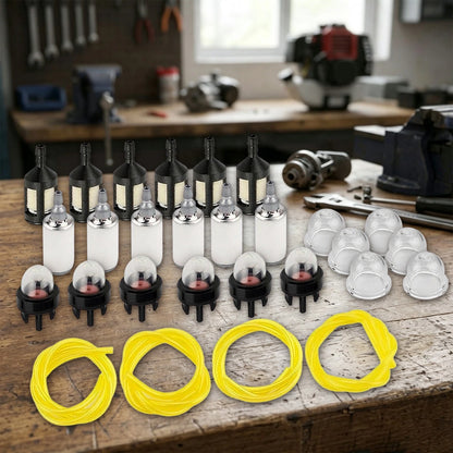 28Pcs Fuel Line Set with Filters for Small Engine Primer Bulbs Replacement
